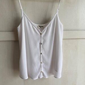 Show Me Your Mumu White Button Up Tank